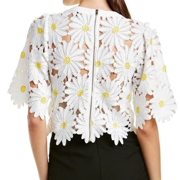 Ft Inc Big Flower Lace Top - Picture 3 of 9